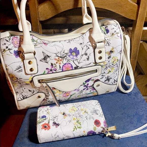 NEW! 2pc FLORAL PURSE & WALLET SET - Picture 9 of 15